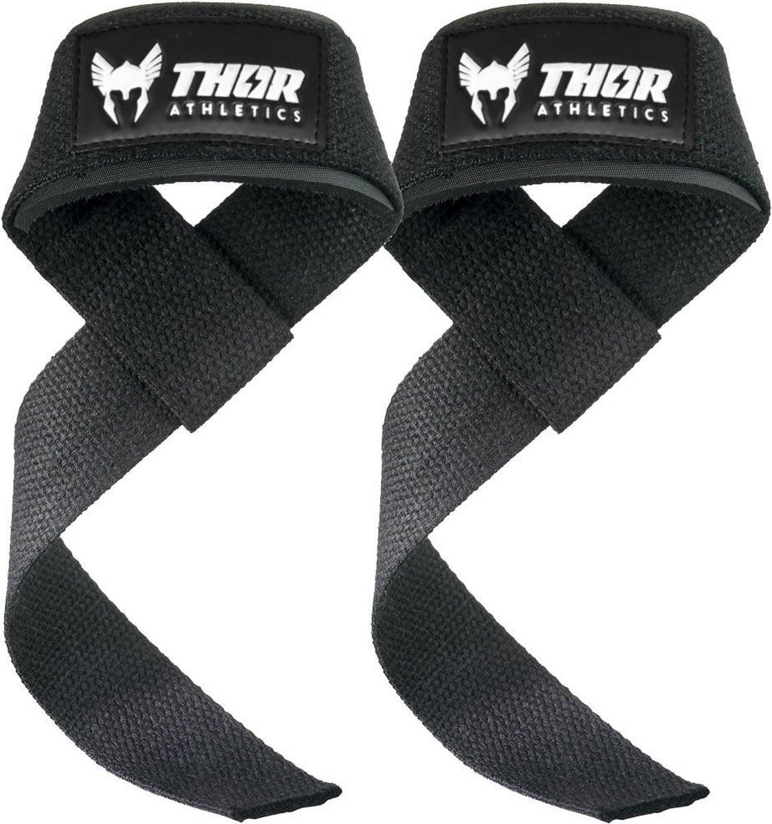 Thor Athletics - Lifting Straps Zwart - Krachttraining Accessoires - Powerlifting - Bodybuilding