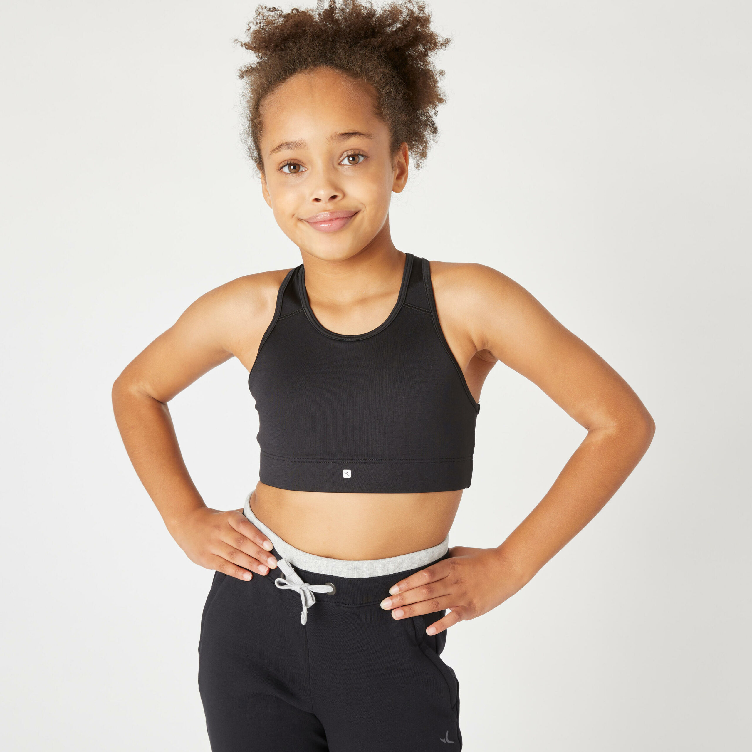 DOMYOS Ademend sporttopje voor meisjes