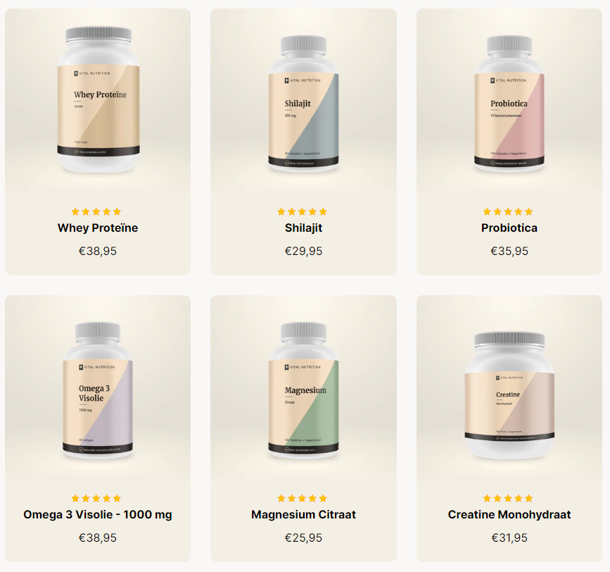 Aanbod Vital Nutrition Aanbod Vital Nutrition