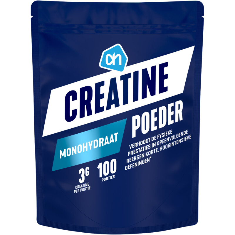 Zak AH Creatine poeder monohydraat, 3 gram per portie, 100 porties Zak AH Creatine poeder monohydraat, 3 gram per portie, 100 porties